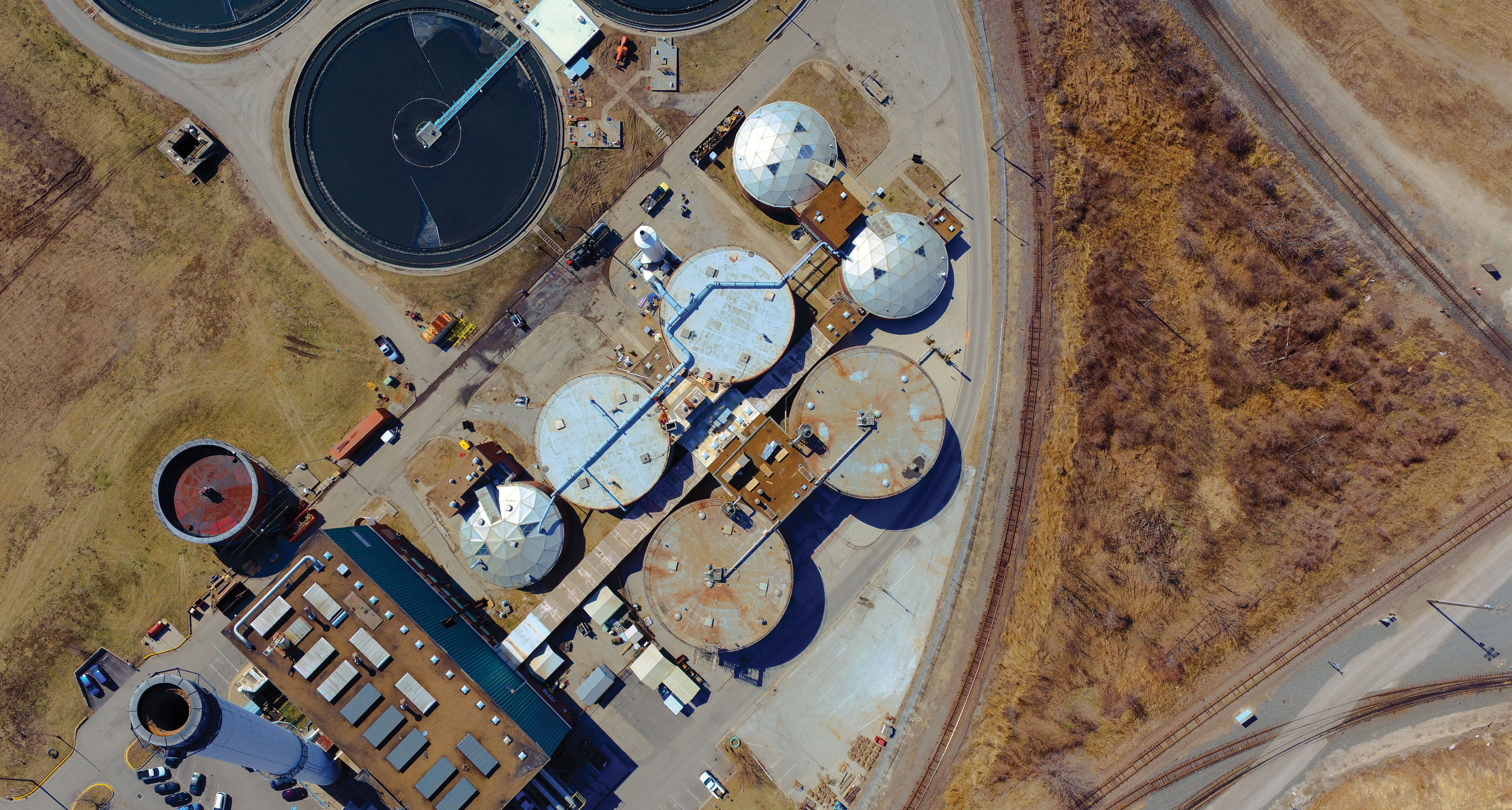 Aerial Blue River Treatment Plant image