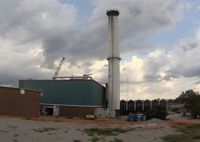 Smokestack demolition - 1