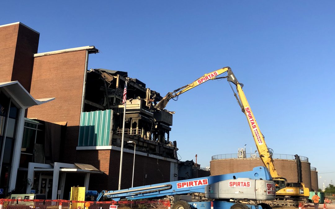 Demolition of the Solids Building performed by Spirtas.